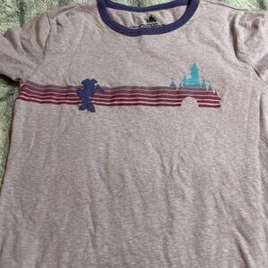 Disney Parks Castle Minnie Mouse Tee shirt women’s medium purple